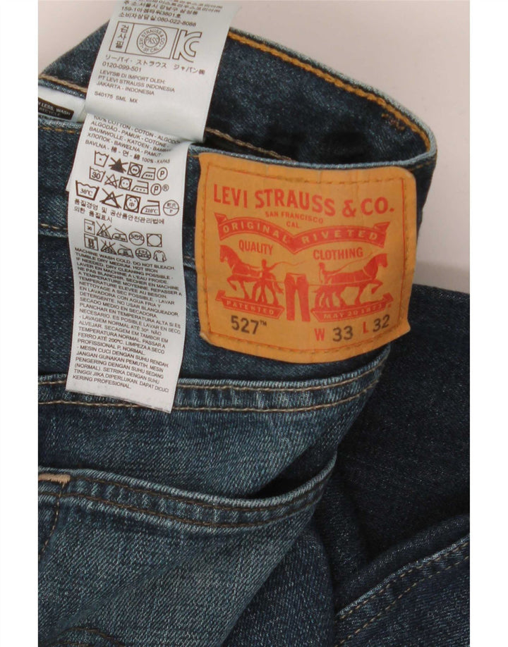 Levi's Masculino 527 Bootcut Jeans W33 L32 Azul Algodão