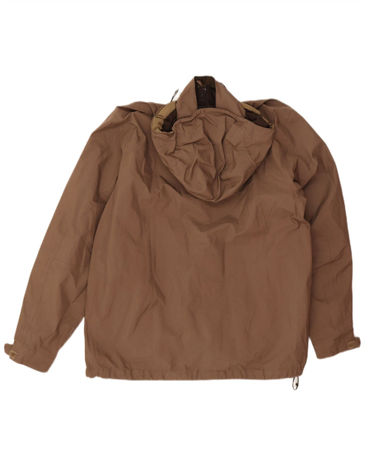 Jaqueta de chuva masculina com capuz The North Face UK 40 grande poliéster marrom