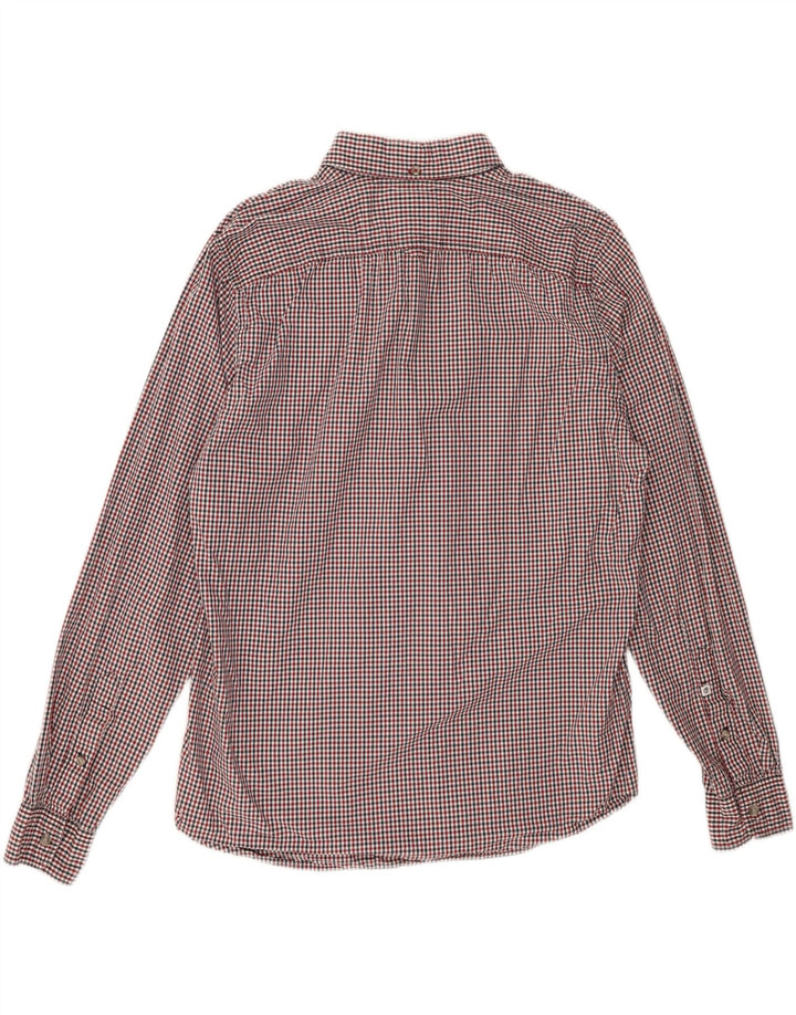 Camisa masculina TIMBERLAND xadrez vermelha grande