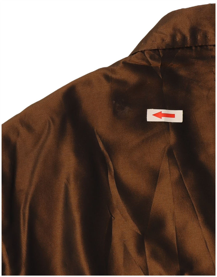 Jaqueta blazer masculina Dolce & Gabbana com 2 botões IT 50 grande poliéster marrom