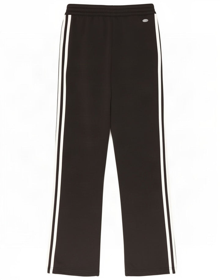 Calças de treino femininas Adidas UK 8 pequenas poliéster preto