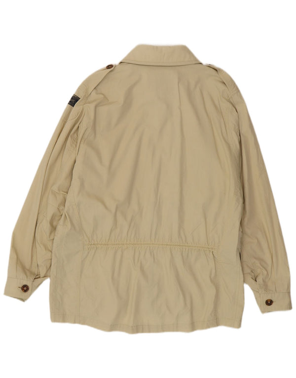 Jaqueta militar masculina vintage UK 38 bege médio