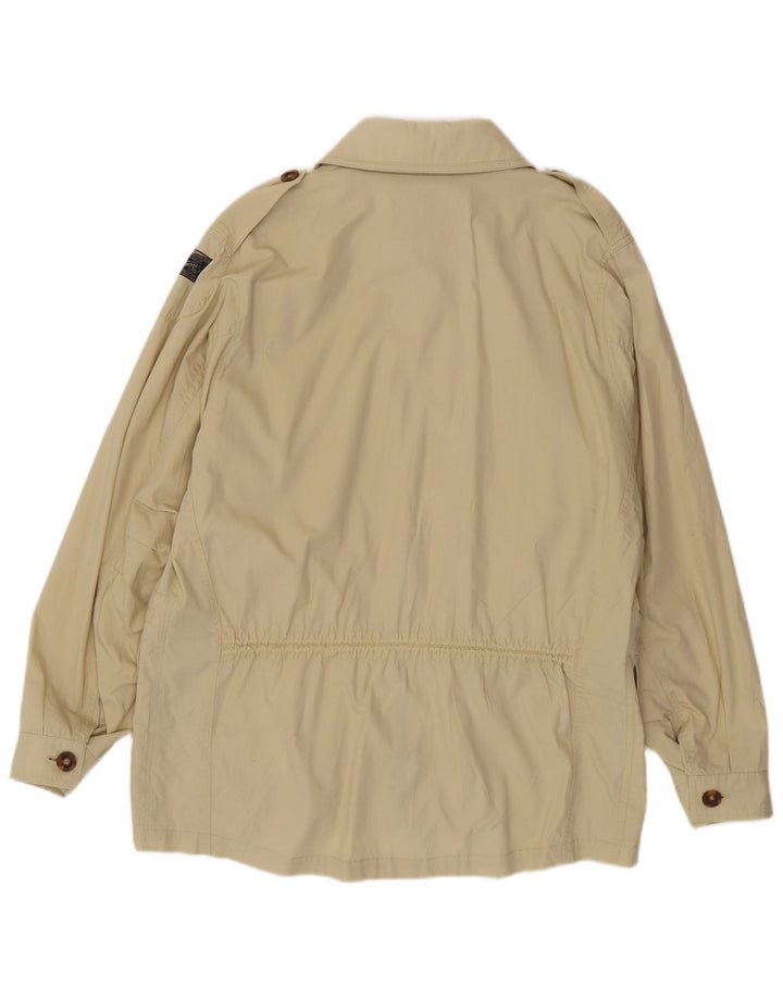 Jaqueta militar masculina vintage UK 38 bege médio