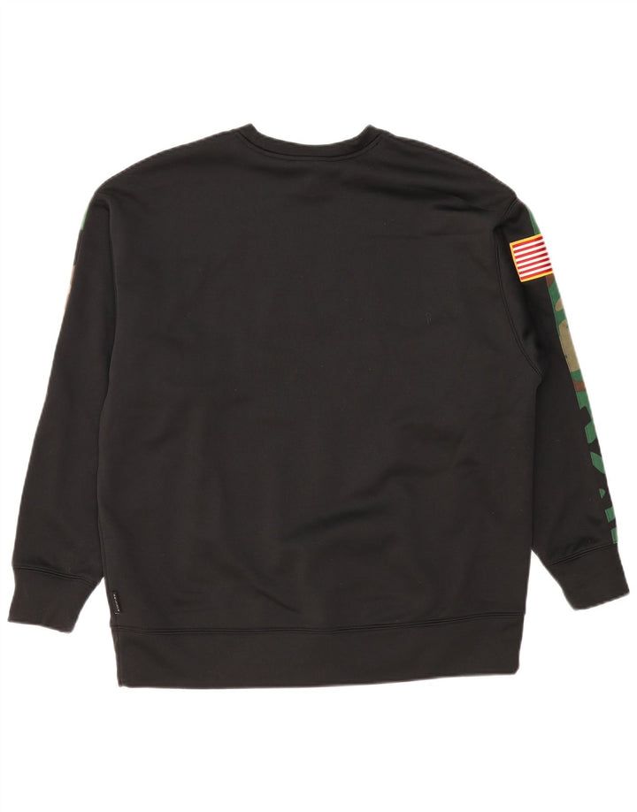 JORDAN Mens North Carolina moletom jumper médio preto camuflagem