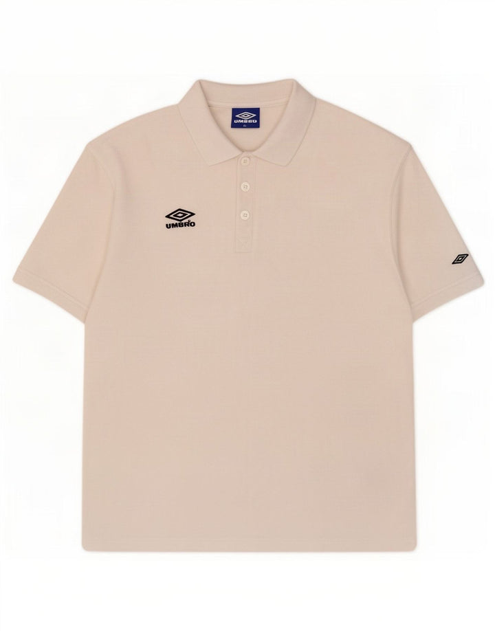 Camisa polo masculina Umbro XL branca poliéster
