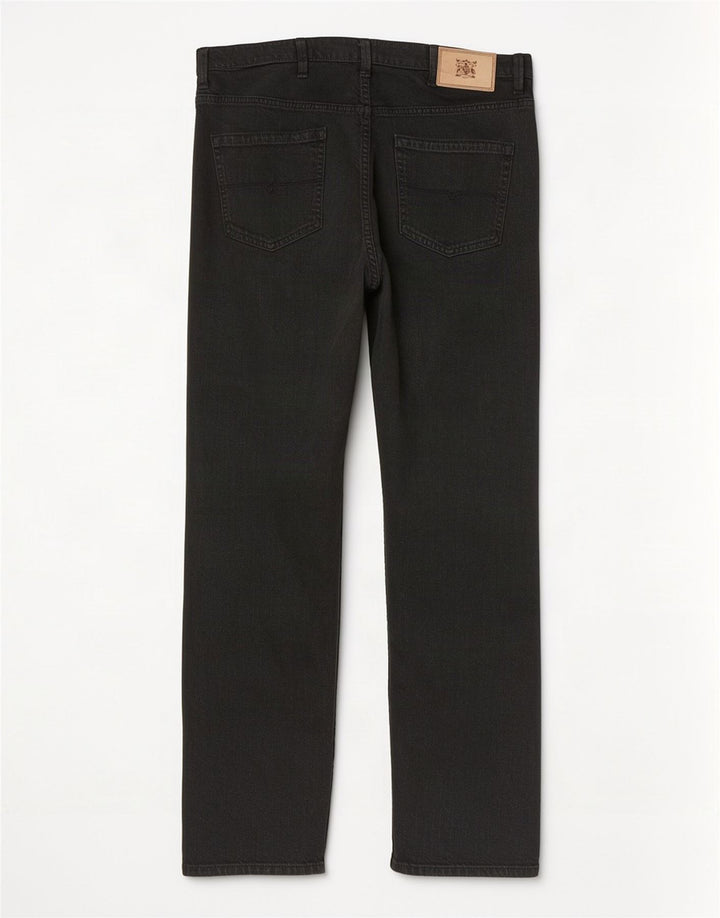 Jeans Marks & Spencer masculino regular fit reto W38 L31 algodão preto