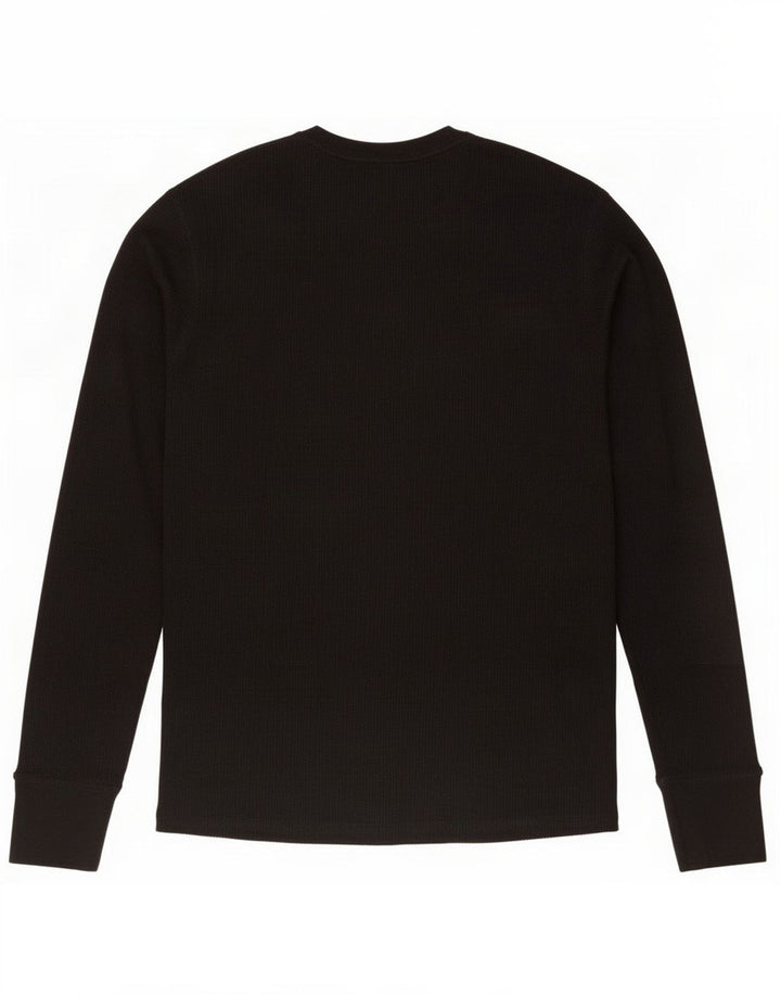Gap Top gráfico masculino manga longa algodão preto médio