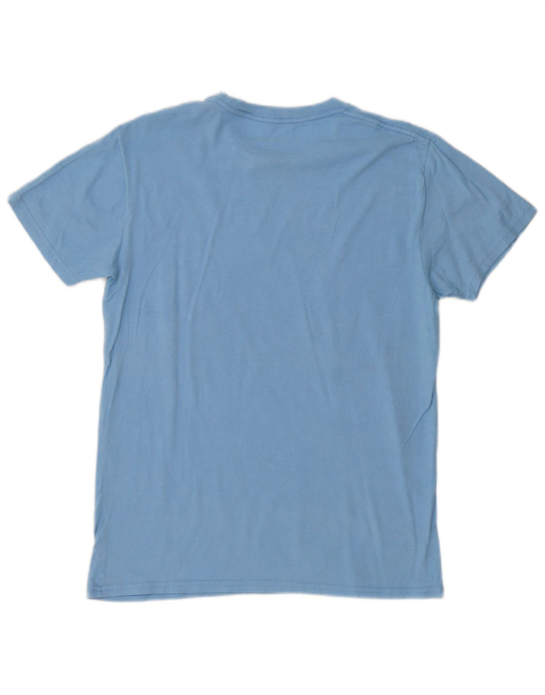 Camiseta gráfica masculina Volcom UK 14 algodão azul médio