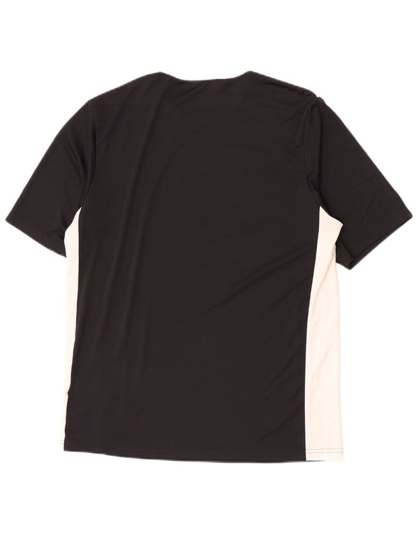 Camiseta Adidas Menino Aeroready Top 15-16 Anos Preto Colorblock Poliéster