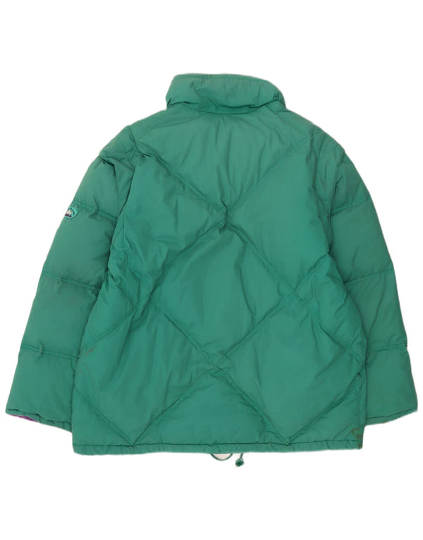 Jaqueta acolchoada reversível masculina Diadora Loose Fit UK 40 poliéster verde grande