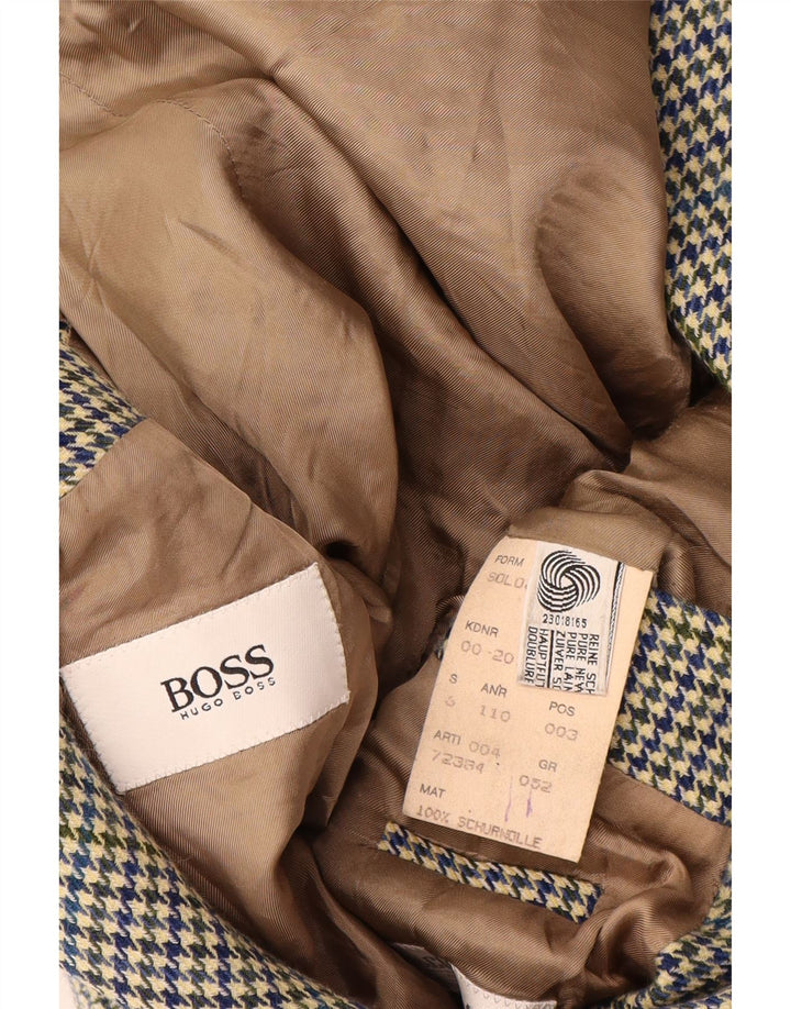 Jaqueta Blazer Masculina Hugo Boss com 2 Botões EU 52 XL Multicolorida Houndstooth