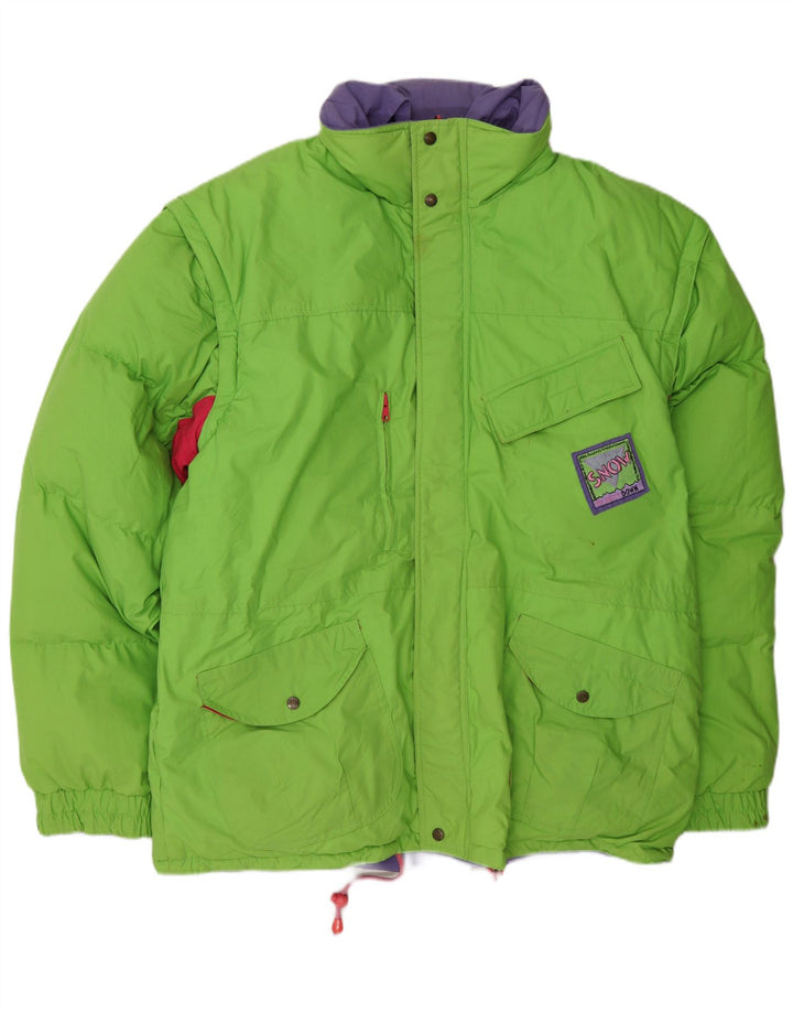 Jaqueta acolchoada reversível masculina MC Kee's UK 42 XL verde