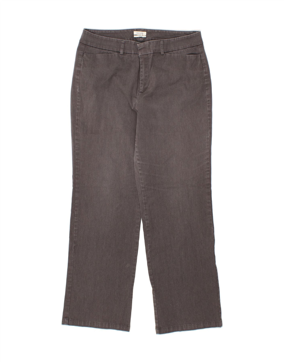 DOCKERS Womens Bootcut Casual Trousers US 12 Large W30 L29 Grey Cotton Vintage Dockers and Second-Hand Dockers from Messina Hembry 