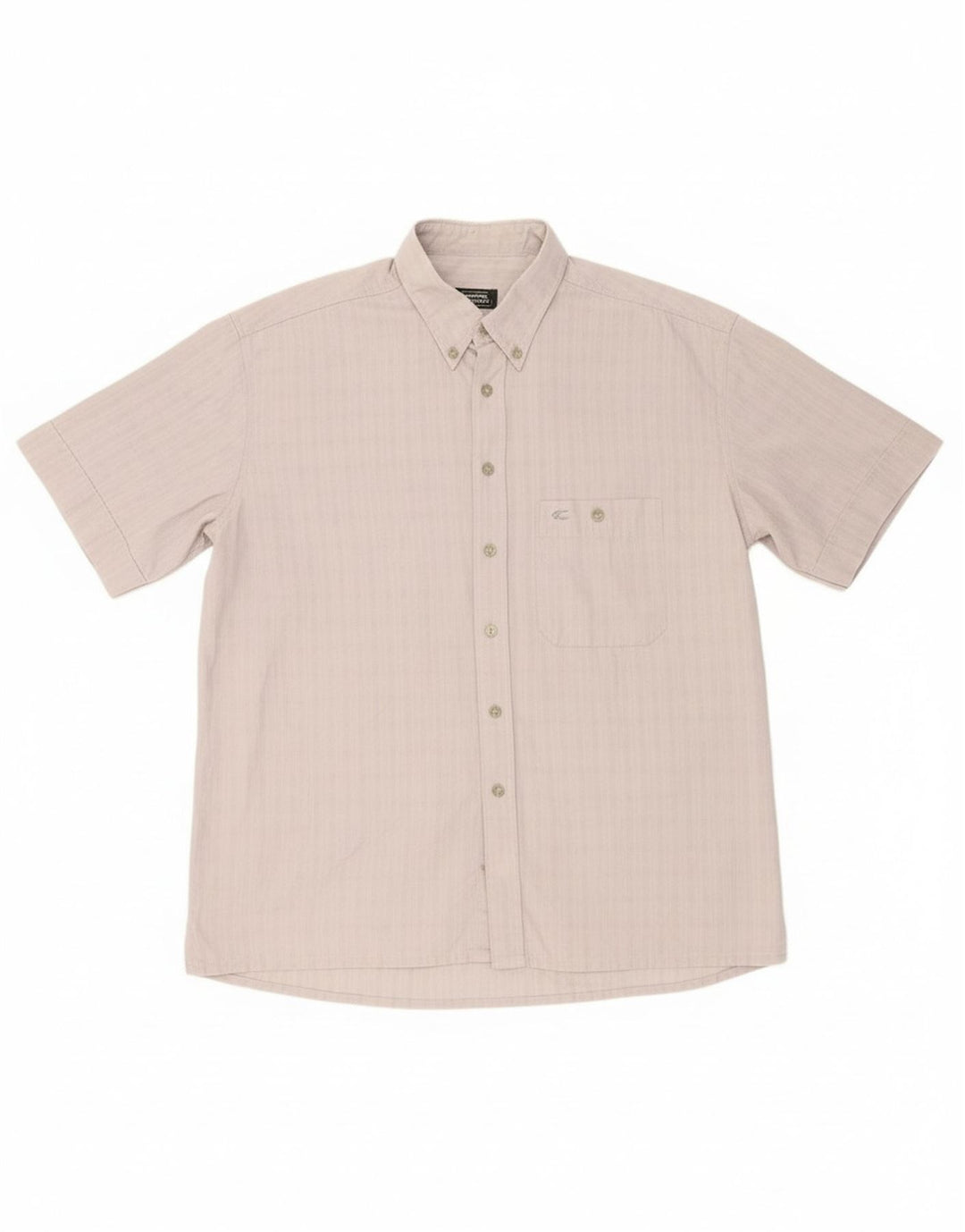 CAMEL ACTIVE Camisa masculina de manga curta grande algodão xadrez cinza