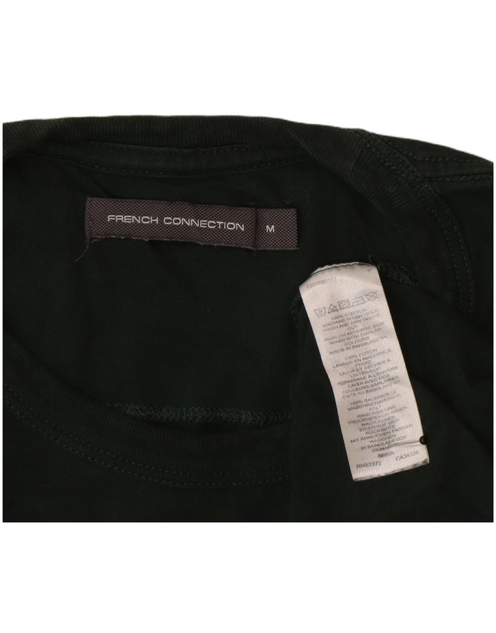 Camiseta masculina regular French Connection Top algodão verde médio