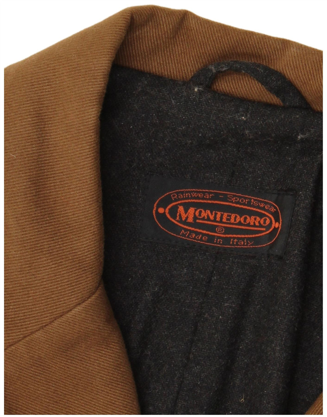 Casaco masculino Montedoro com peito duplo UK 42 XL marrom