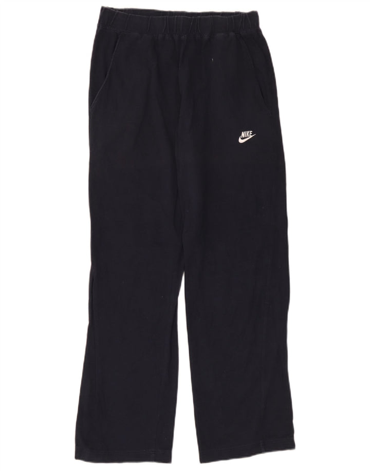 Calça de treino masculina Nike pequena azul marinho algodão