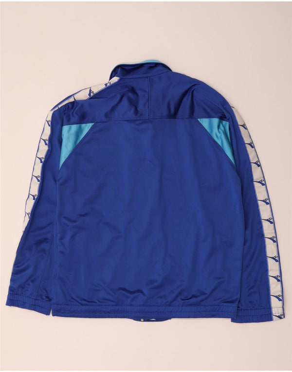 Diadora Mens Graphic Tracksuit Top Jacket UK 44 XL Azul Colourblock