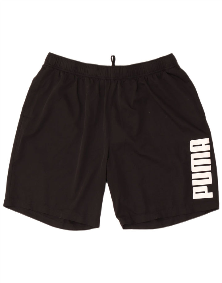 Shorts esportivos gráficos masculinos Puma 2XL poliéster preto