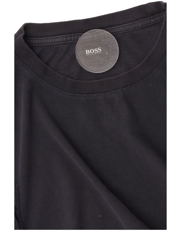 Camiseta masculina Hugo Boss grande azul marinho