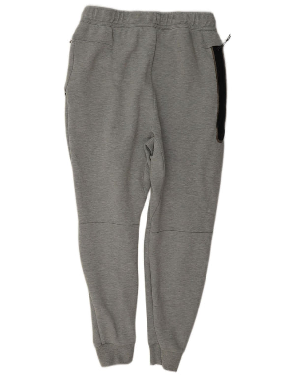 Calça de treino masculina Nike Joggers pequeno cinza manchado de algodão