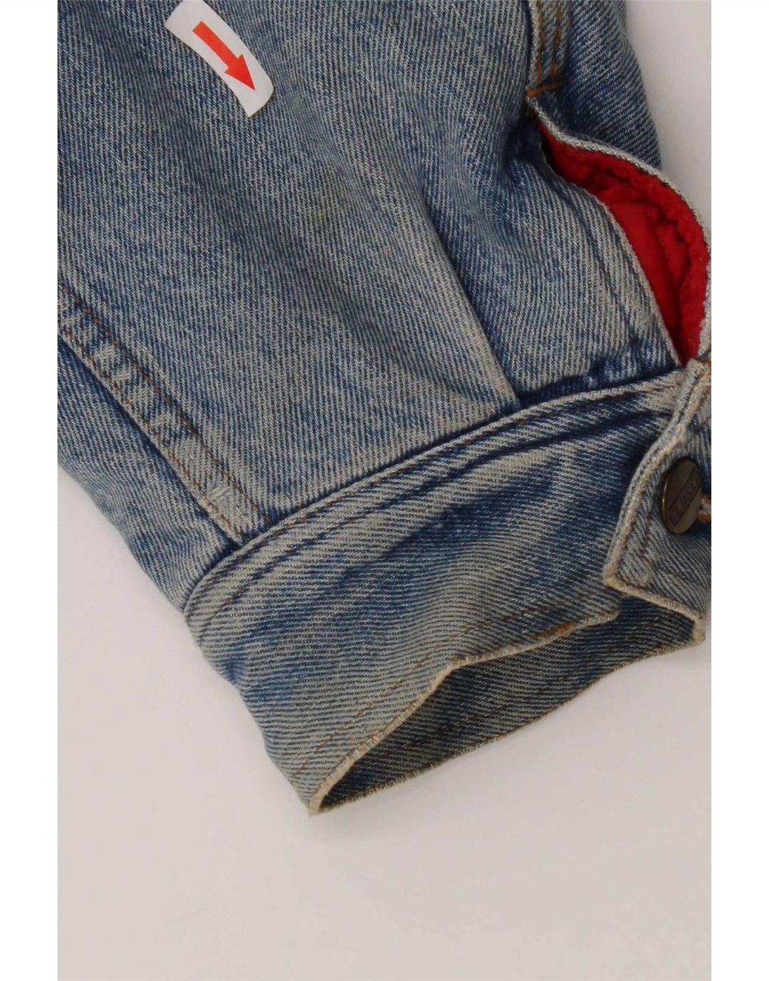 Jaqueta jeans masculina fechada IT 50 grande algodão azul