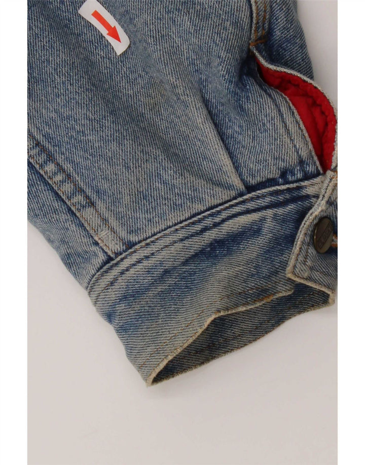 Jaqueta jeans masculina fechada IT 50 grande algodão azul