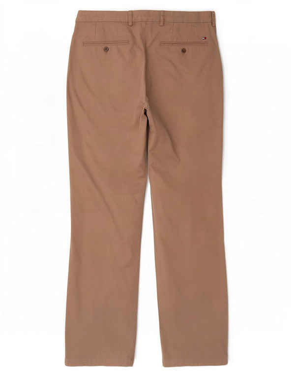 Tommy Hilfiger Calça Chino Masculina Reta W38 L34 Algodão Bege