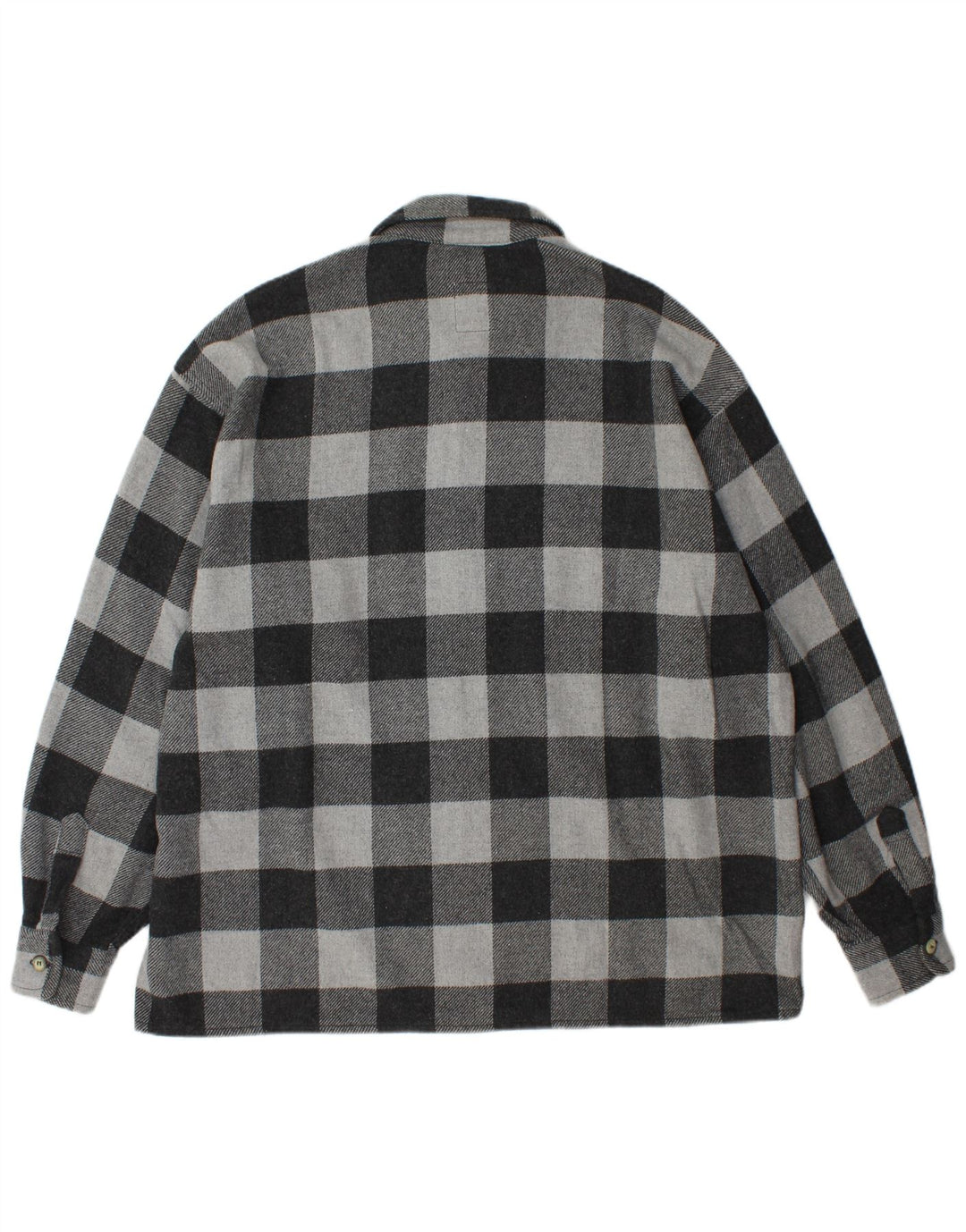Camisa masculina de flanela de lenhador Rifle 2XL cinza guingão