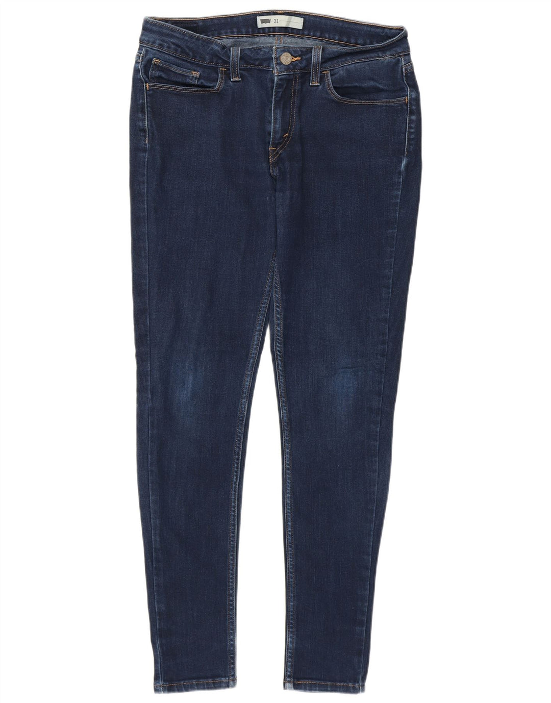 Jeans skinny feminino LEVI'S W31 L30 algodão azul marinho