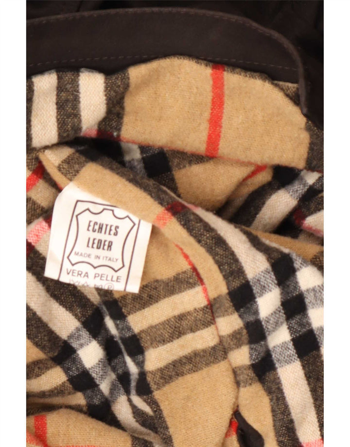 Jaqueta de couro masculina Douglas UK 42 XL marrom