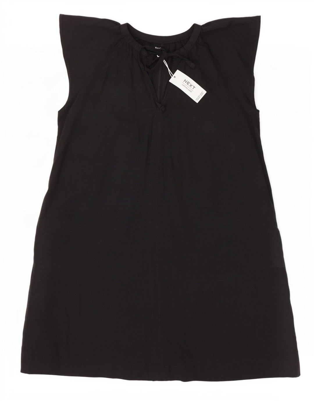 Próximo Vestido feminino evasê UK 14 grande viscose preta