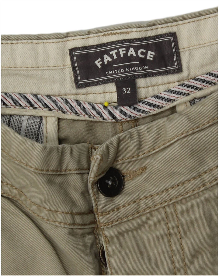 Shorts Chino Masculino Fat Face W32 Algodão Cáqui Médio