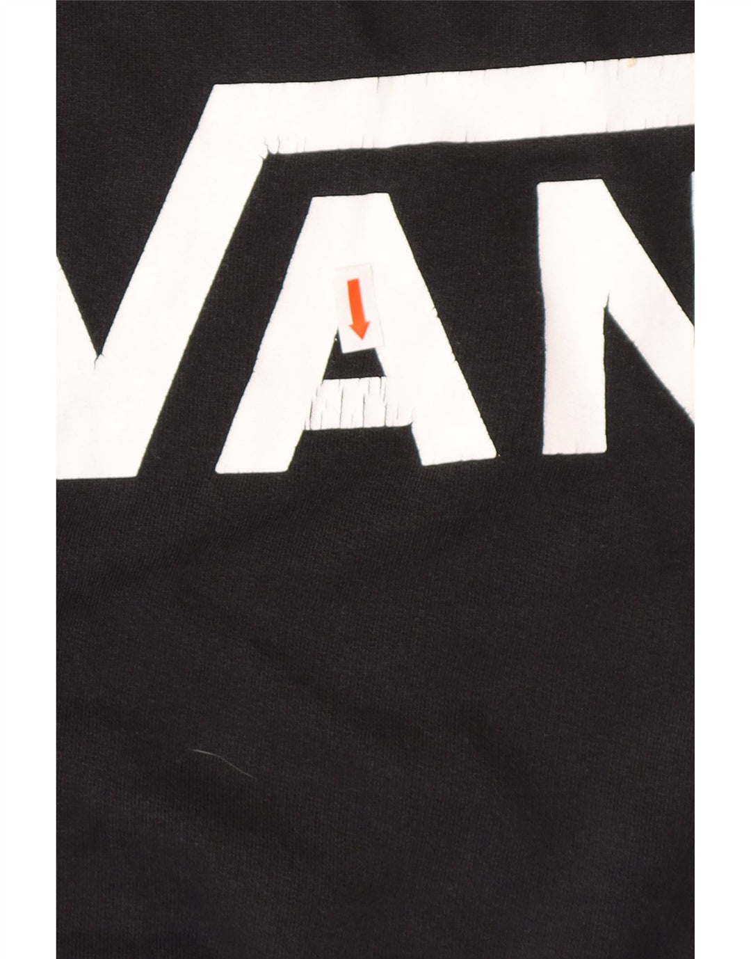 VANS Mens Graphic Moletom Jumper Grande Preto