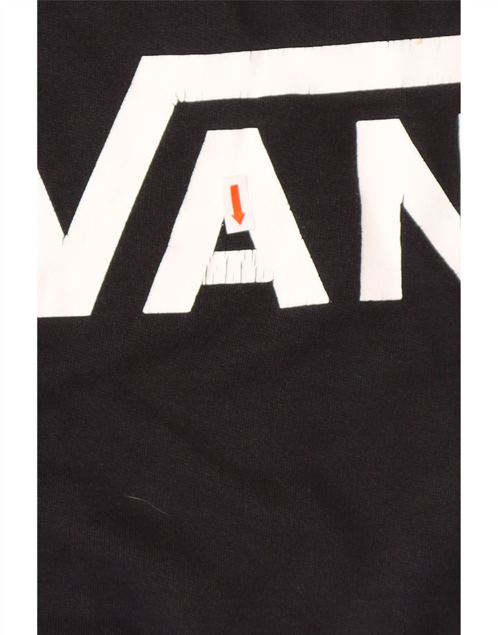 VANS Mens Graphic Moletom Jumper Grande Preto