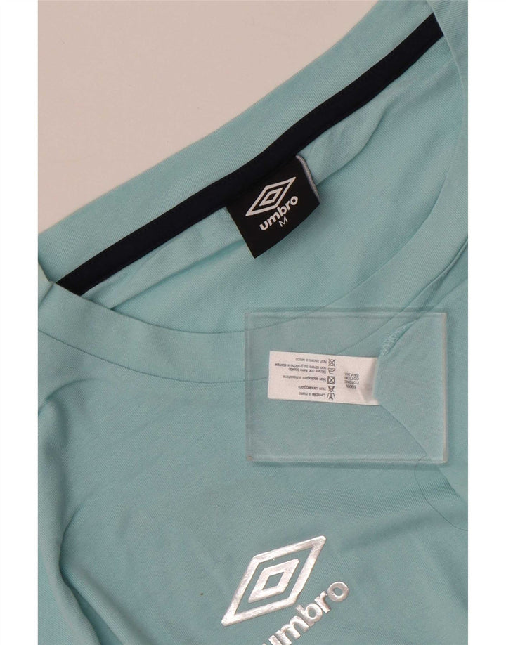 Camiseta feminina Umbro UK 14 algodão azul médio