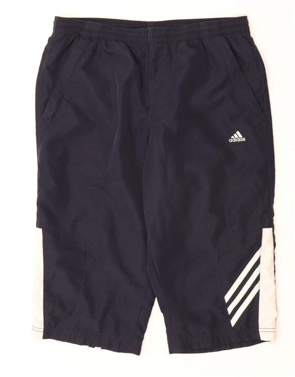 ADIDAS Mens Clima 365 Bermuda Sport Shorts Médio Azul Marinho Colorblock