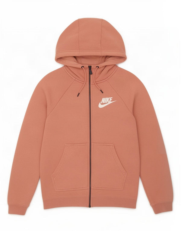 Nike Womens Hoodie Jumper UK 10 Pequeno Algodão Rosa