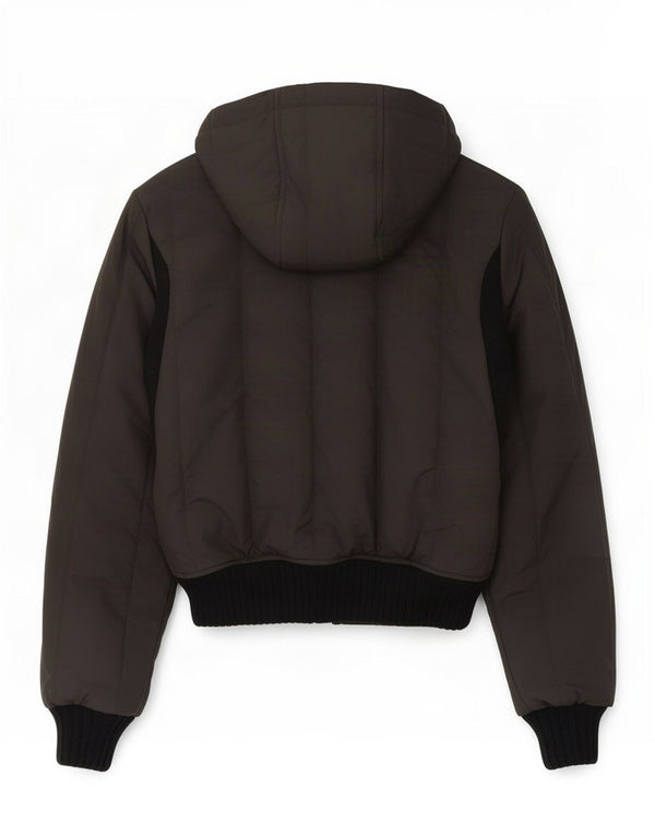 Jaqueta corta-vento feminina com capuz Refrigiwear UK 8 poliéster cinza pequeno