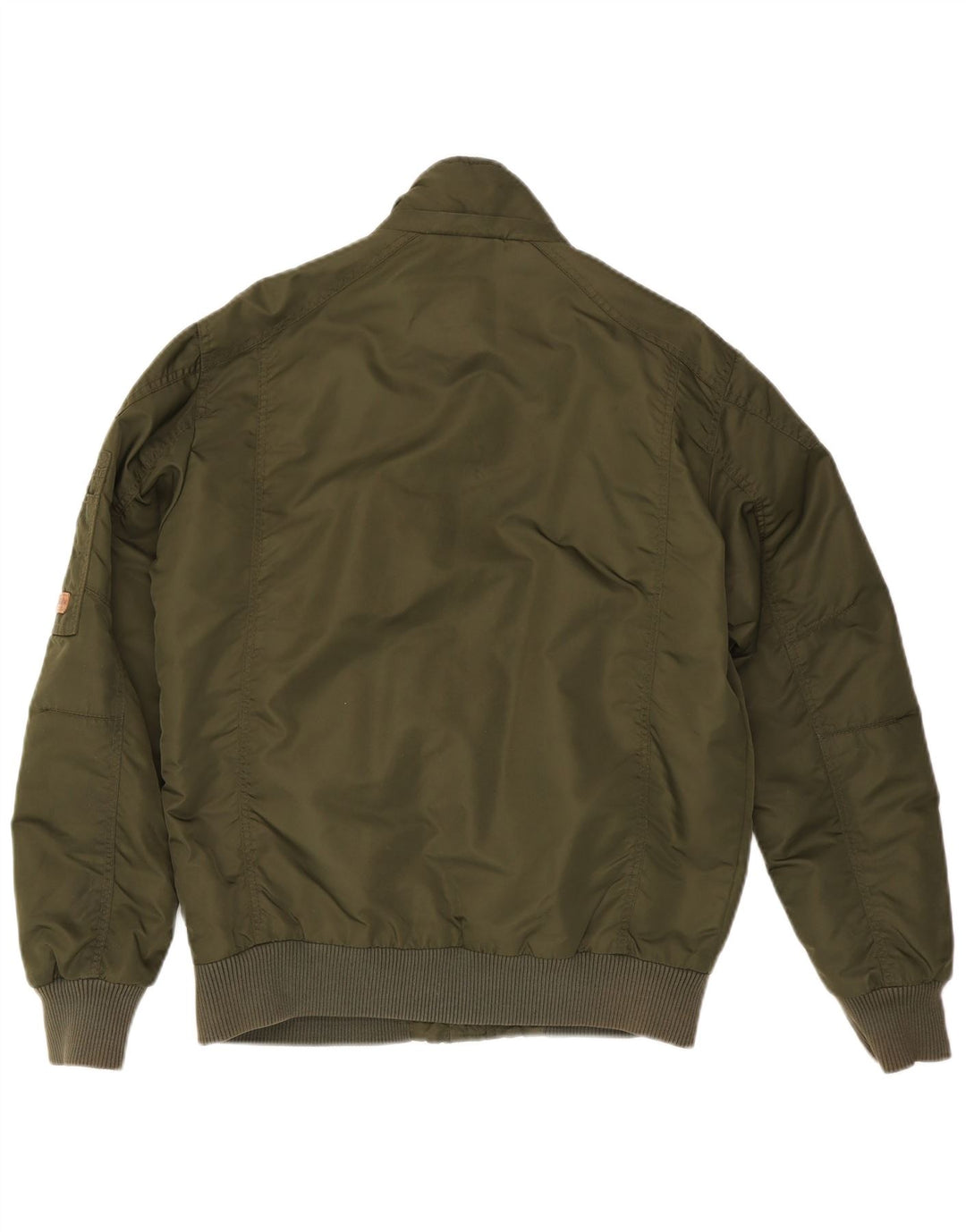 Jaqueta bomber masculina Jack & Jones Reino Unido 38 nylon cáqui médio