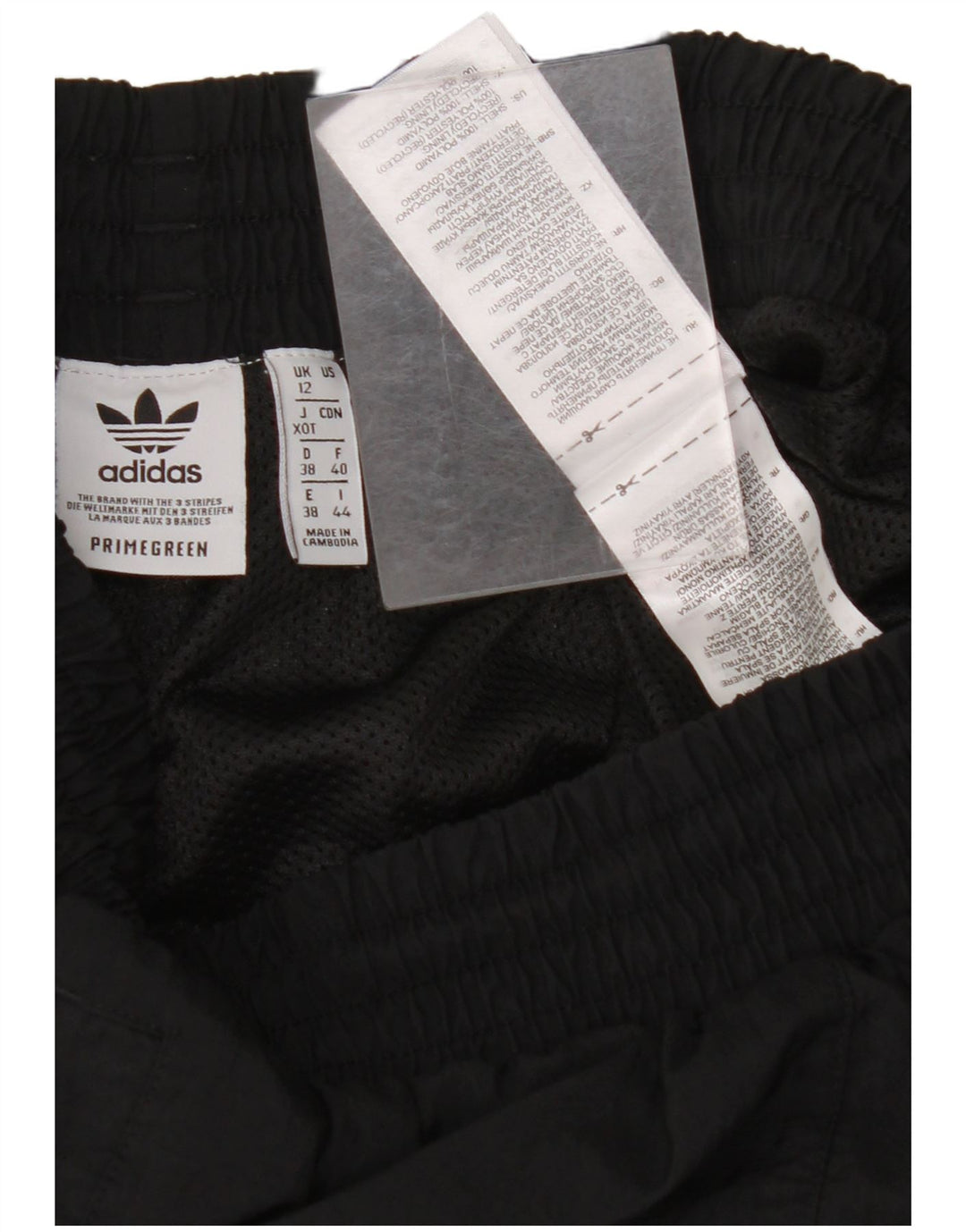 ADIDAS Womens Tracksuit Pants Joggers UK 12 Médio Preto Poliamida