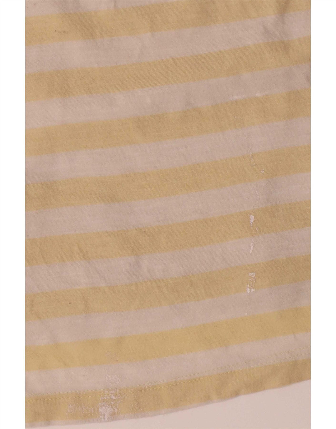 Camiseta masculina Jack & Jones de algodão listrado amarelo médio
