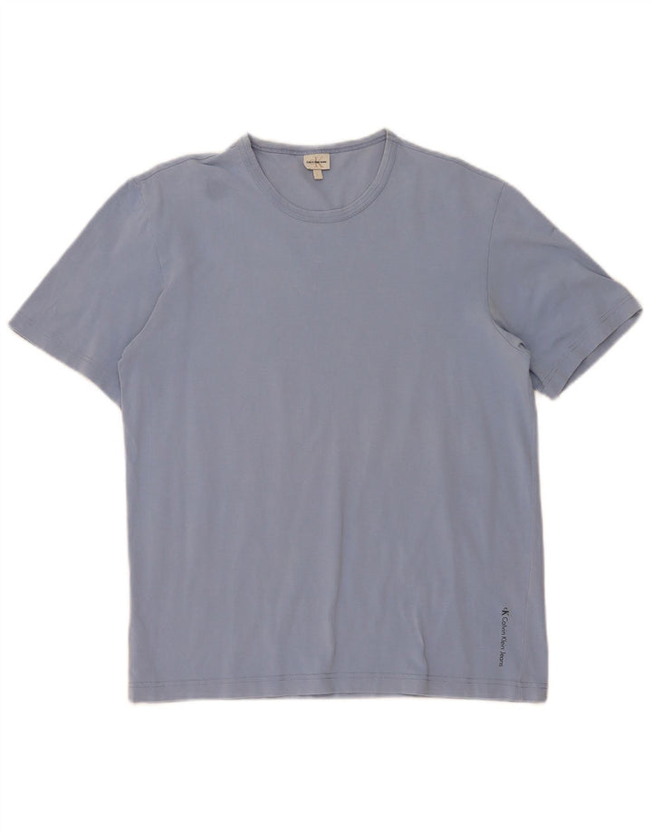 Camiseta masculina Calvin Klein grande azul