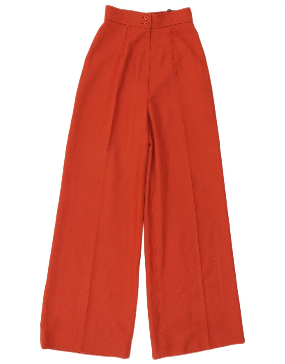 Calça casual feminina VINTAGE com perna larga W23 L30 laranja