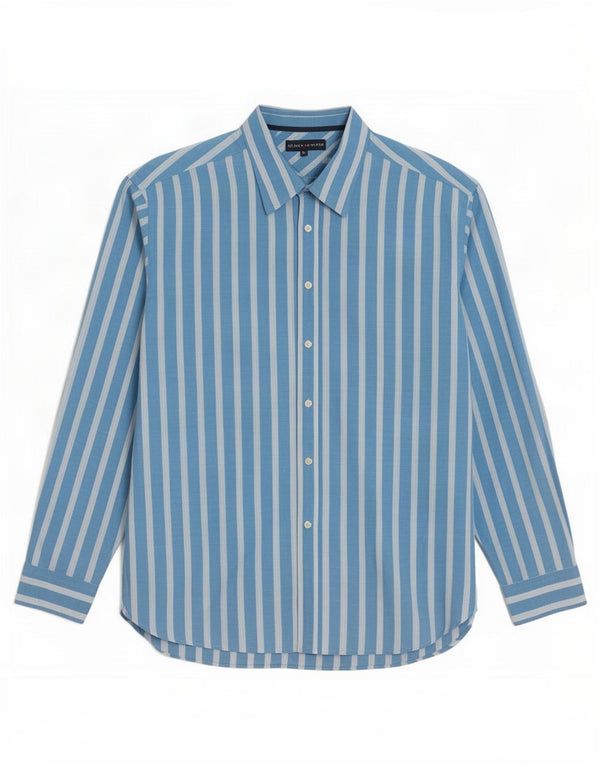 Camisa masculina Tommy Hilfiger XL listrada azul algodão