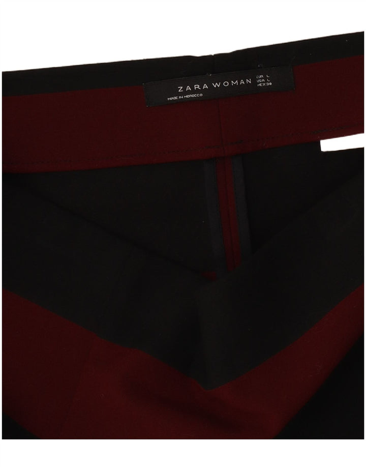 Mini saia feminina Zara grande W30 listrada preta