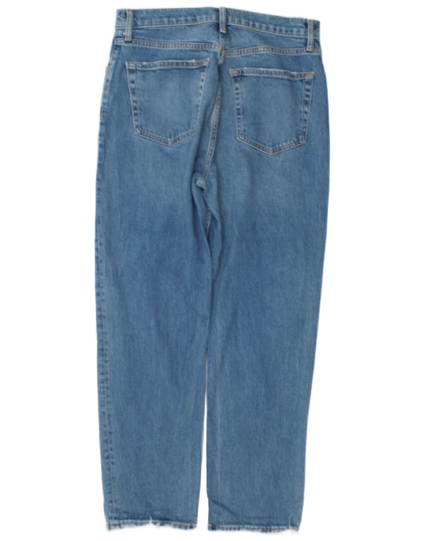 Calça jeans feminina cintura alta Zara EU 40 médio W30 L28 algodão azul
