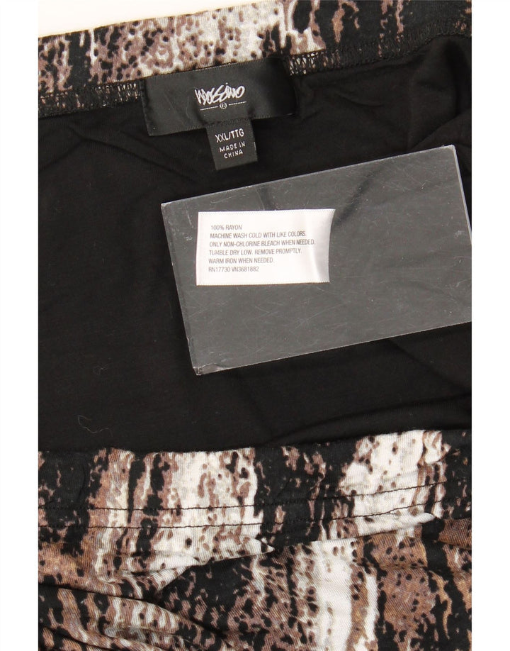MOSSIMO Saia reta feminina 2XL W40 marrom colorblock rayon