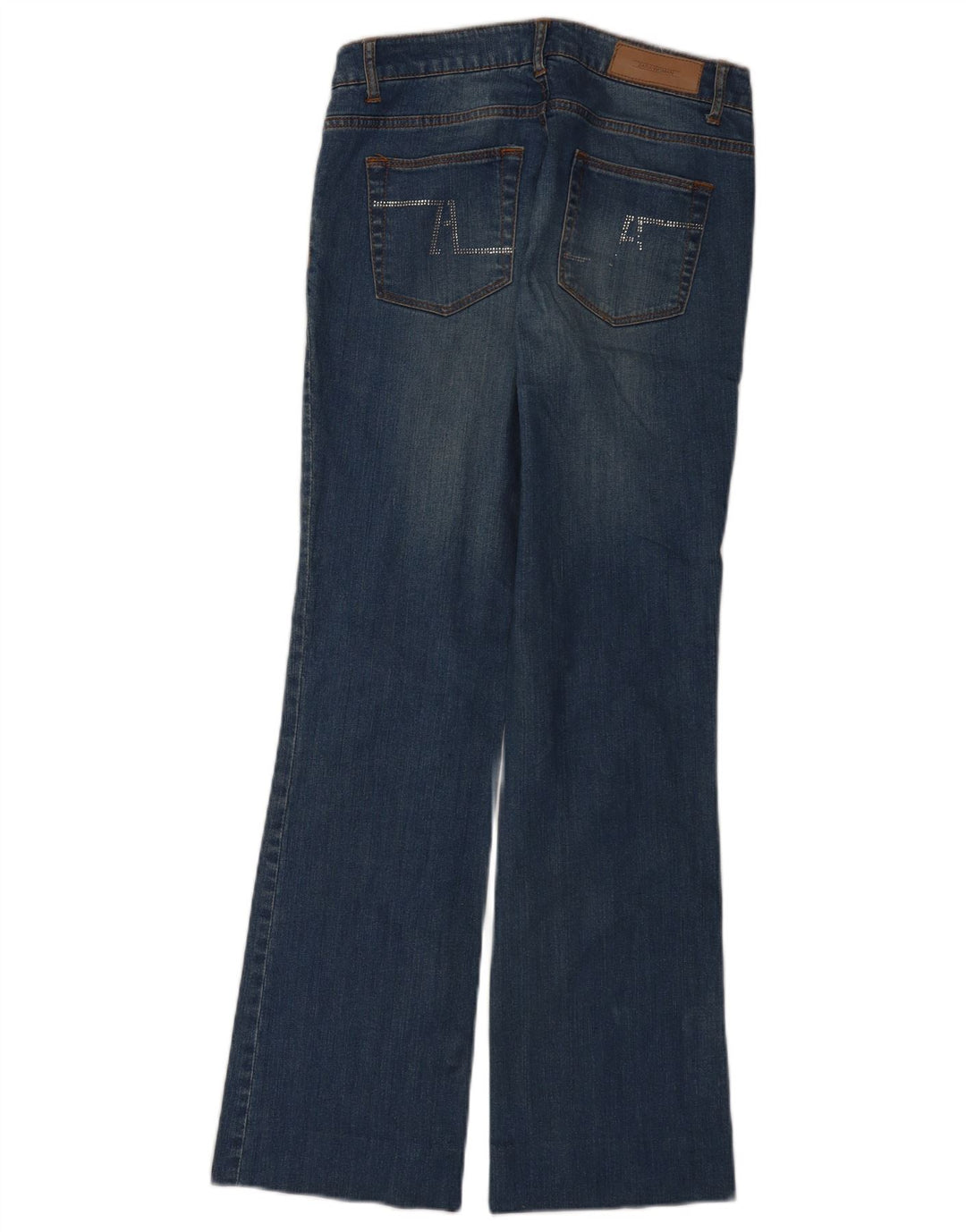 Zara Jeans Bootcut Feminino EU 40 Médio W30 L30 Azul Algodão