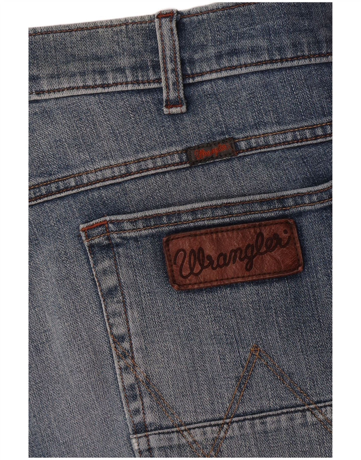 Wrangler Mens Jeans Reta W34 L33 Azul